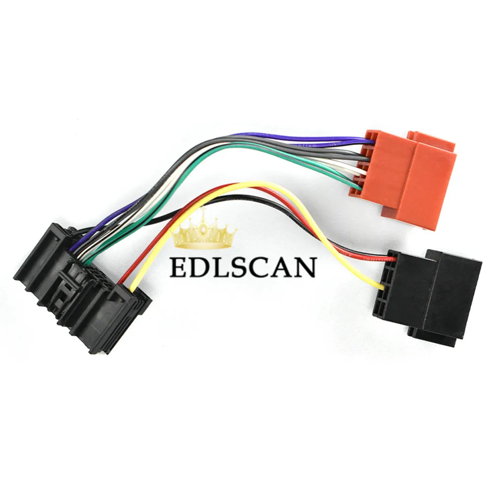 EDLSCAN 12-140 Авто Аудио разъем ISO радио Кабель-адаптер ISO жгут проводов 12-140