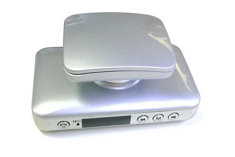 Aux Bluetooth Handsfree автомобильный комплект fm-передатчик модулятор с держателем телефона кронштейн двойной USB Автомобильное зарядное устройство Поддержка TF карта u-диск - Название цвета: Silver