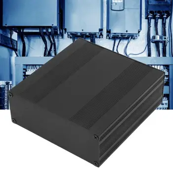 

Black Aluminum Printed Circuit Board Box Split Type DIY Electronic Project Enclosure Case wire connector junction 54x145x150mm
