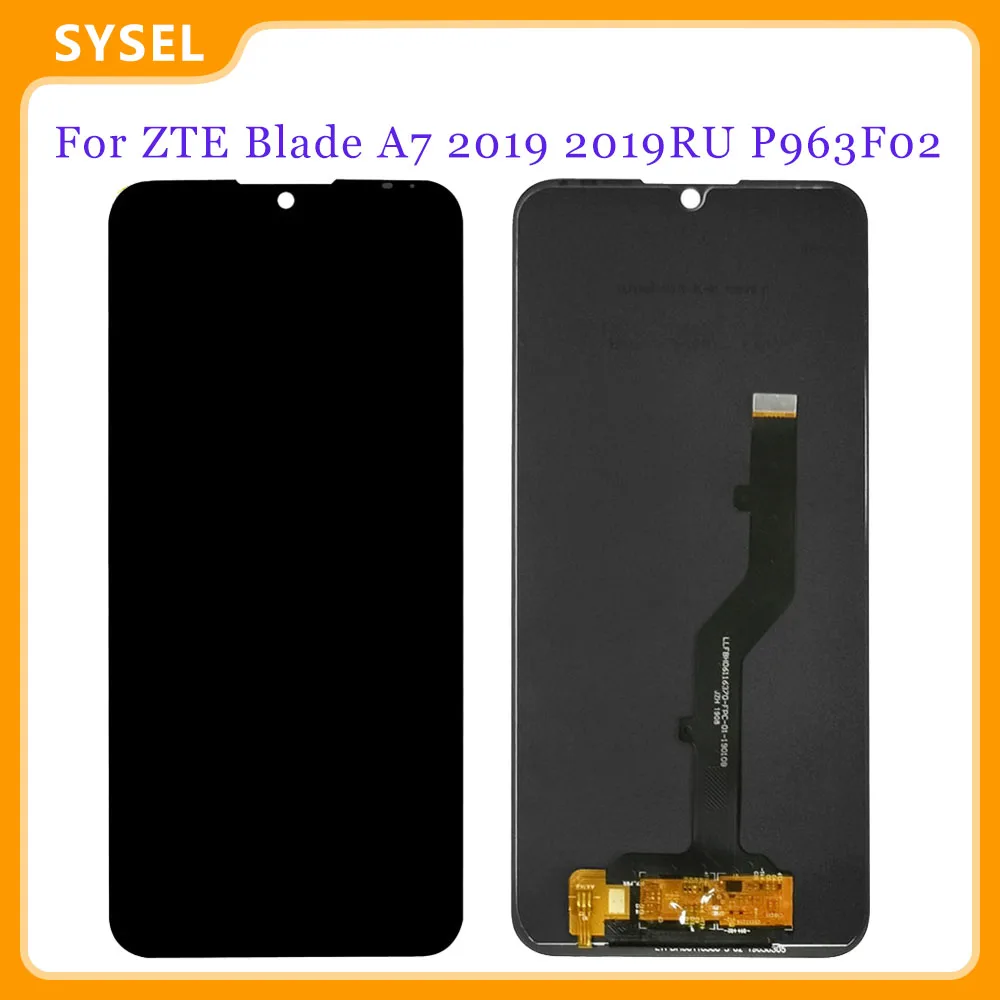 Для ЖК-дисплея ZTE Blade A7 2019 ЖК-дисплей 2019RU P963F02 Дисплей с кодирующий преобразователь