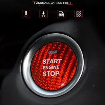 

Car Sticker Fiber Auto Engine Start Stop Button Cover Sticker For Mazda CX-8 CX-5 CX-4 CX-3 MX-5 Axela car accessories