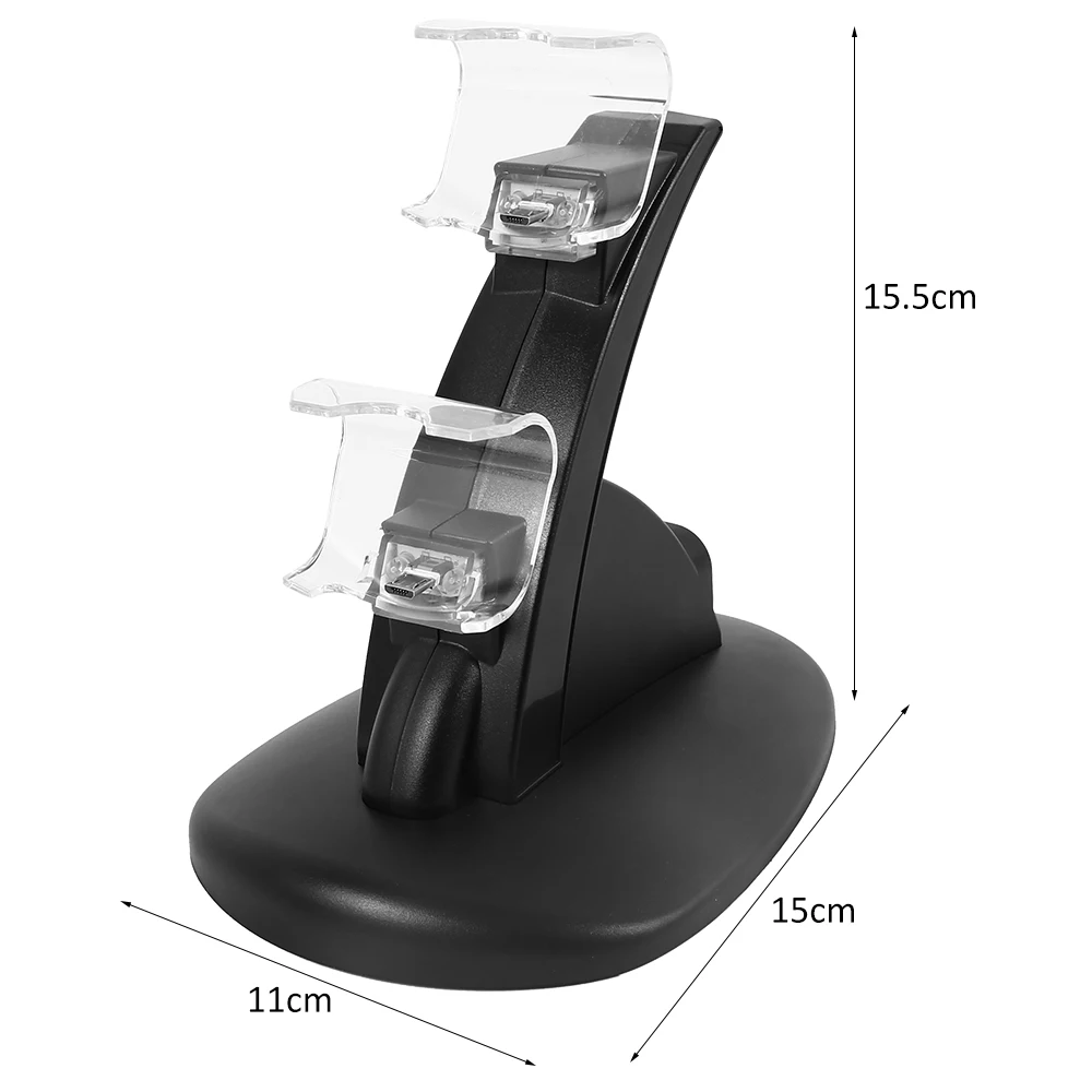 Контроллер Зарядное устройство Док-станция светодиодный двойной USB PS4 зарядная подставка Подставка для sony Playstation 4 PS4/PS4 Pro/PS4 тонкий контроллер