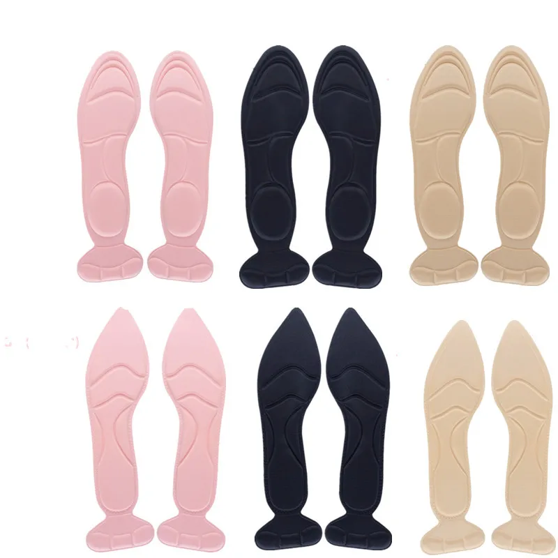 ETya1Pair стельки вставки для женщин девушек пятки дышащие анти скользящие обуви на