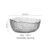 Japanese Style Iceberg Glass Bowl with Glod Rim Transparent Salad Fruit Soup Dessert Snack Foods Mixing Bowl Tea Wash Large 7
