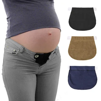 

3pcs/set Maternity Pregnancy Waistband Cotton Elastic Waist Extender Pregnant Pants Belly Belt