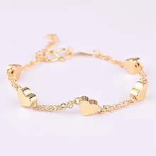 Женские ножные браслеты с золотым наполнением в форме сердца, счастливый браслет из бисера, ножной браслет, Модная бижутерия для ног, подарки