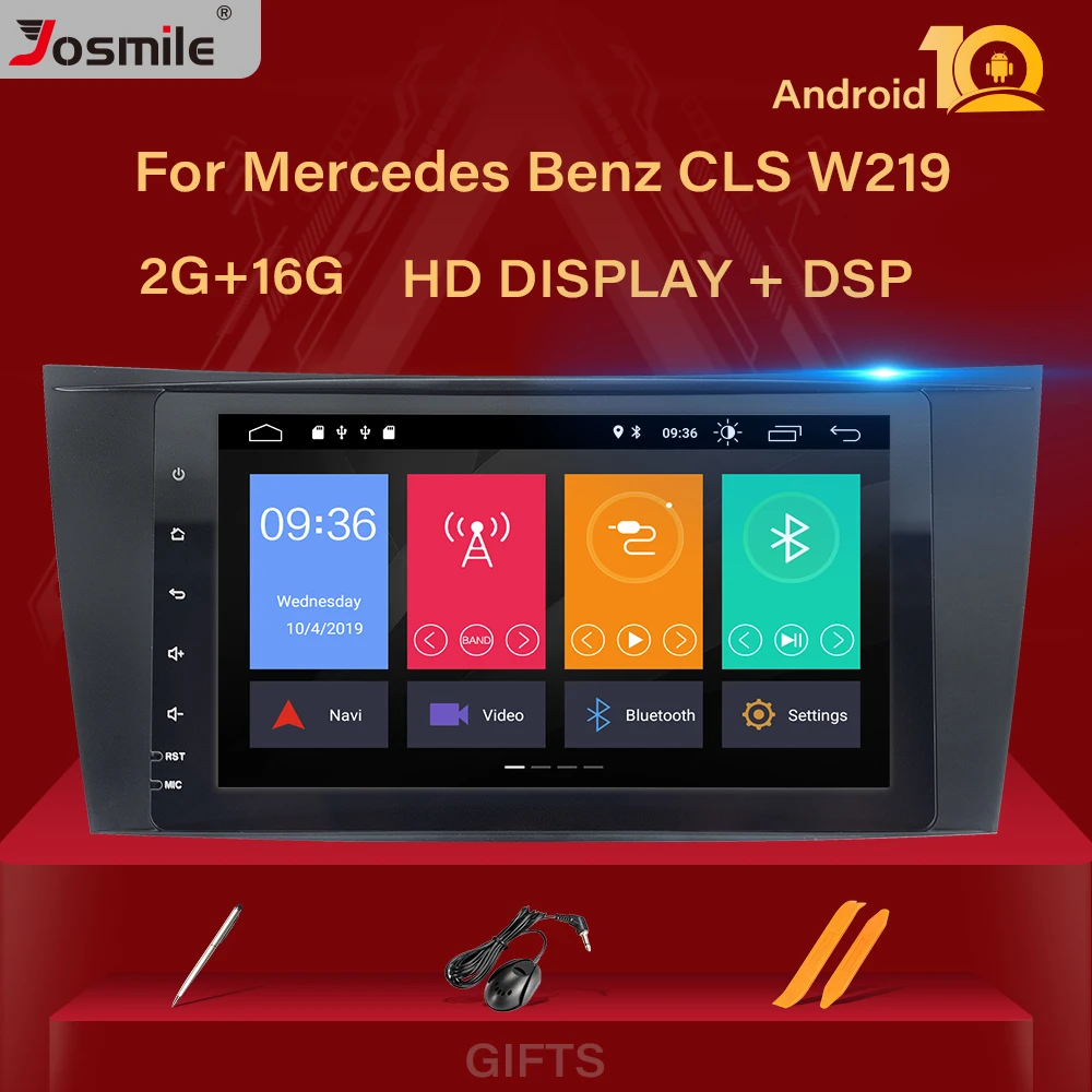 Мультимедийная Автомагнитола DSP Android 10 для Mercedes Benz E class W211 E200 E220 E300 E350 E240 E280 CLS CLASS W219