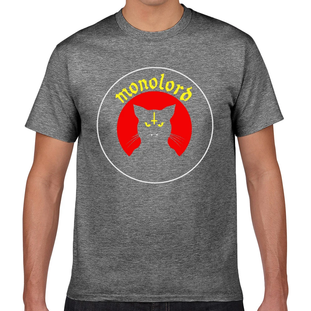 Tops T Shirt Men monolord evil cat 