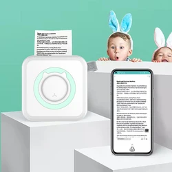 Mini imprimante thermique Portable de poche pour photos, étiquette mémo de données 