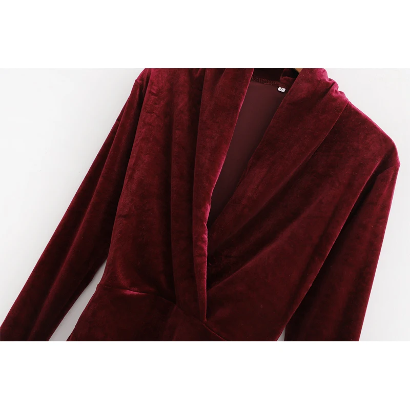 Женский сексуальный вельветовый комбинезон, Модный женский Облегающий комбинезон с v-образным вырезом и длинным рукавом, женские зимние вечерние Клубные Комбинезоны