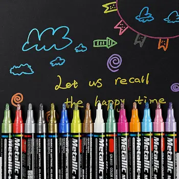 

4/8/15/20 Colors Acrylic Paint Marker Pen for Album Glass Ceramic Rock Fabric School Office Supplies C26