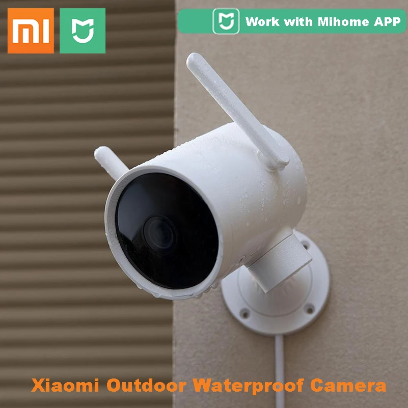 Xiaomi умная уличная камера Водонепроницаемая PTZ веб-камера 270 угол 1080P двойная антенна сигнала WIFI IP Cam H.265 ночное видение приложение Mihome Xiaomi умная уличная камера Водонепроницаемая PTZ веб-камера 270 угол 1080P двойная антенна сигнала WIFI IP Cam H.265 ночное видение приложение Mihome