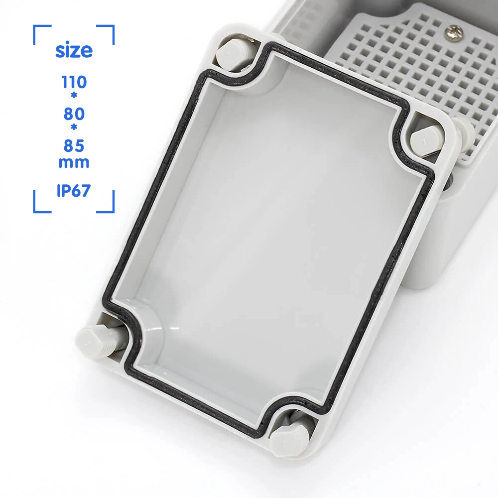 IP65 пластиковая крышка наружная электрическая распределительная коробка ABS проект Соединительная коробка 110*80*85 мм