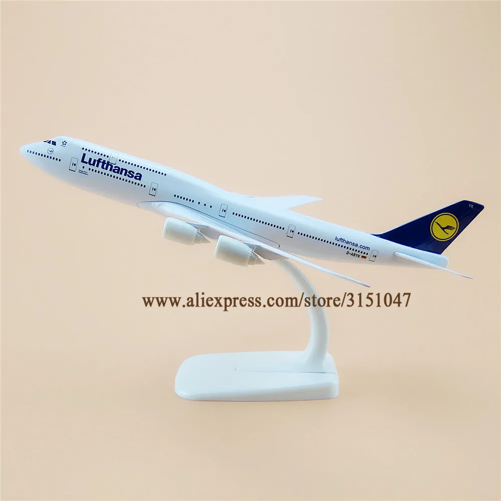 Модель самолета Lufthansa B747 из сплава 20 см|gift|gift giftsgifts germany |