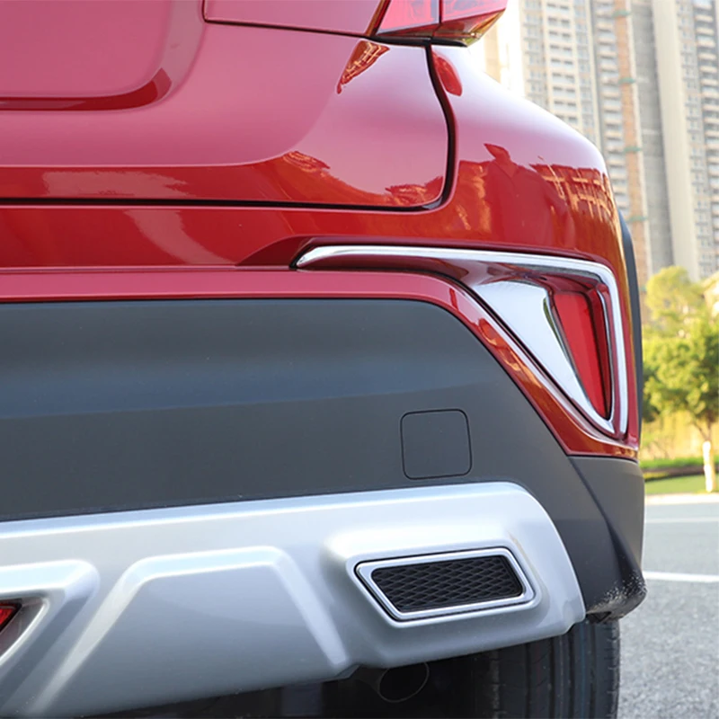 Back Tail Rear Fog Light Lamp Frame Sticker Molding Garnish Rear Fog Light Cover For Toyota CHR C-HR