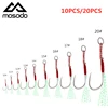 Mosodo Jig Head Hook Cast Jigs Assist Hook Fishing Hooks Barbed Hook Feather Hook Fish Hook With Feather Sea Fishing Hook ► Photo 1/6