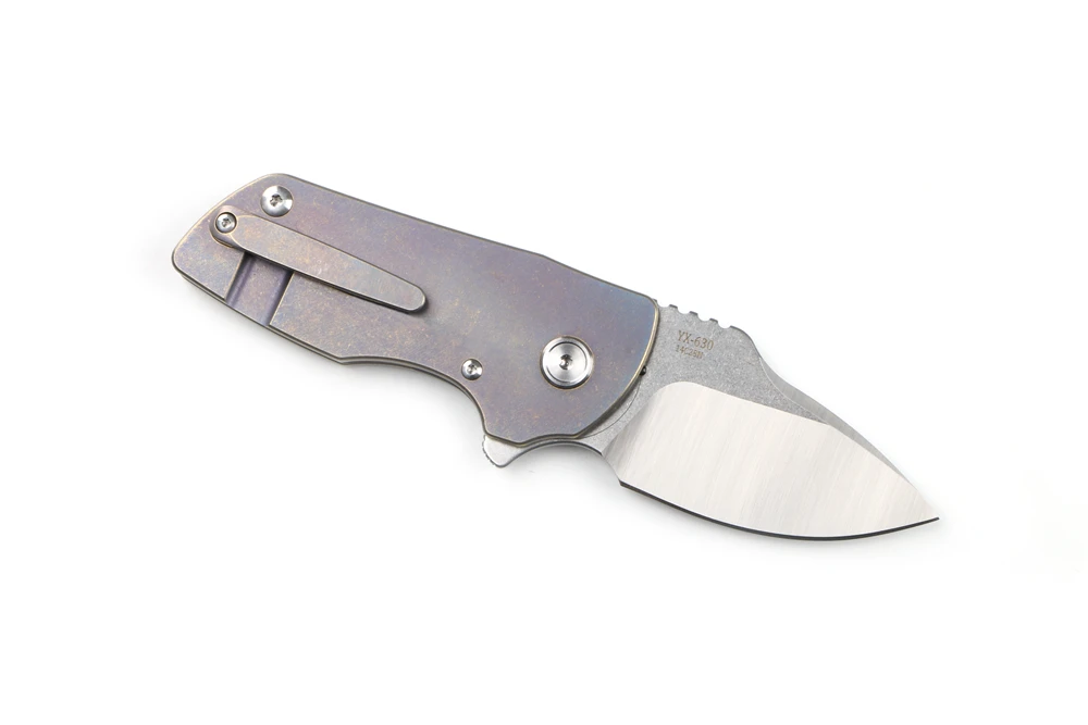 Ен Ксана YX630 складной нож для ежедневного использования, 14C28N лезвие TC4 titanium G10 ручка для кемпинга, охоты, рыбалки Выживание Карманный фрукты Ножи EDC инструменты
