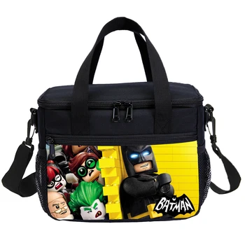 

Cartoon Batman Lunch Box Cooler Lunch Bag Picnic Bag Fitness Meal Bag Ice Cooler Ice Pop Bag For Kids Boys School