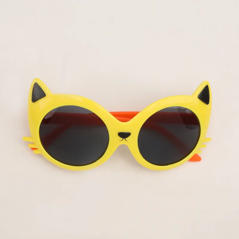 Детские круглые солнцезащитные очки с мультяшными рисунками, милые очки для мальчиков и девочек, Винтажные Солнцезащитные очки UV400
