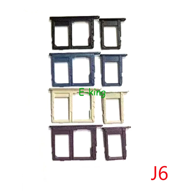 Single Dual Sim Card Slot Tray Holder Sim Card Reader Socket For Samsung Galaxy J6 J600 J600F J8 J810 J810F phone sim tray holder