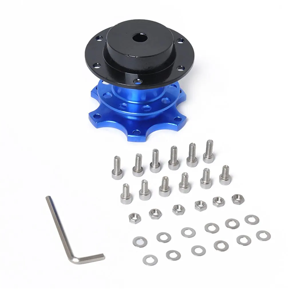 

Universal Steering Wheel Quick Release Hub Boss Kit Wheel Hub Adapter For 6 Hole Steering Wheel Hub Car Accessories
