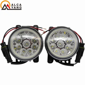 

Car DRL Daytime Running Light 90mm Round Fog Lights For Ford Focus MK2/3 Fusion Fiesta Tourneo Transit 2001-2015 Angel Eye .