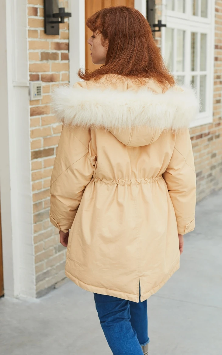 Vero Moda Женское зимнее длинное пальто с капюшоном | 319409503