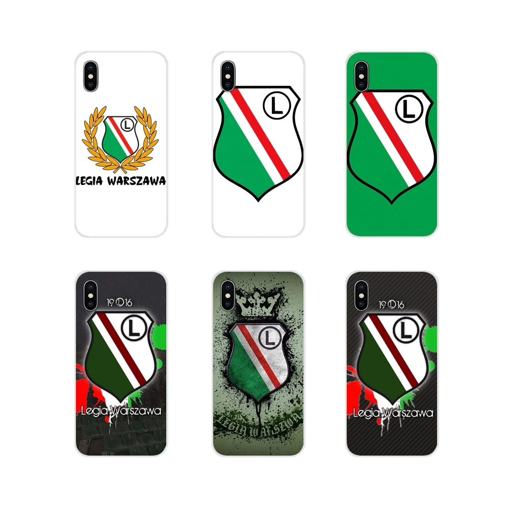 Soft Shell Крышка для Apple iPhone X XR XS 11Pro MAX 4S 5S 5C SE 6S 7 8 Plus ipod 5 6 Футбол Легия Варшава Польша |