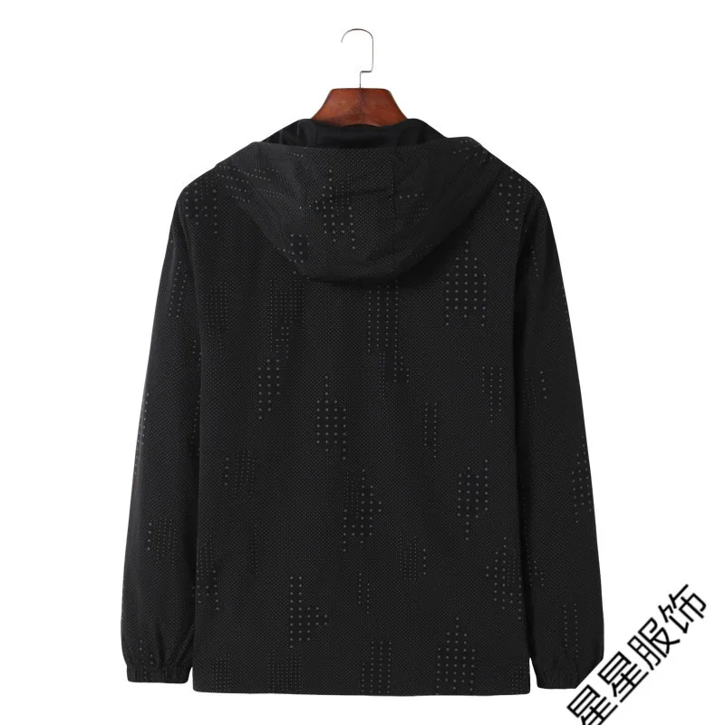 Размер плюс 6XL 7XL 8XL новая весенне-осенняя куртка-бомбер мужская повседневная утеплённая ветровка на молнии тонкая куртка с капюшоном верхняя одежда мужская куртка
