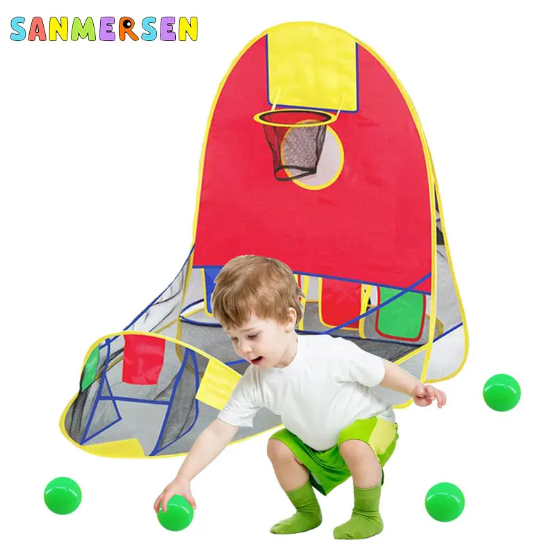 price cut Children's Ball Tent Play House Basketball Basket Tent Ocean Ball Pool Outdoor Indoors Sport for Ki