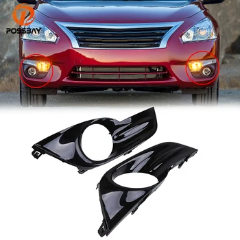 

POSSBAY Black Hole Grille Fog Light Grille Cover for Nissan Altima/Teana L33 Pre-facelift 2012 2013 2014 2015 Auto Side Parts
