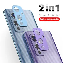 Lente da câmera caso anel de metal para oneplus 9 pro voltar câmera protetor de tela capa + volta filme