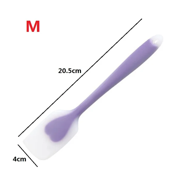 Kitchen Accessories Silicone Cake Butter Blender Cream Mixture Spatula Scraper Cake Spatula Baking Tools Kitchen Utensils Baking M-Purple