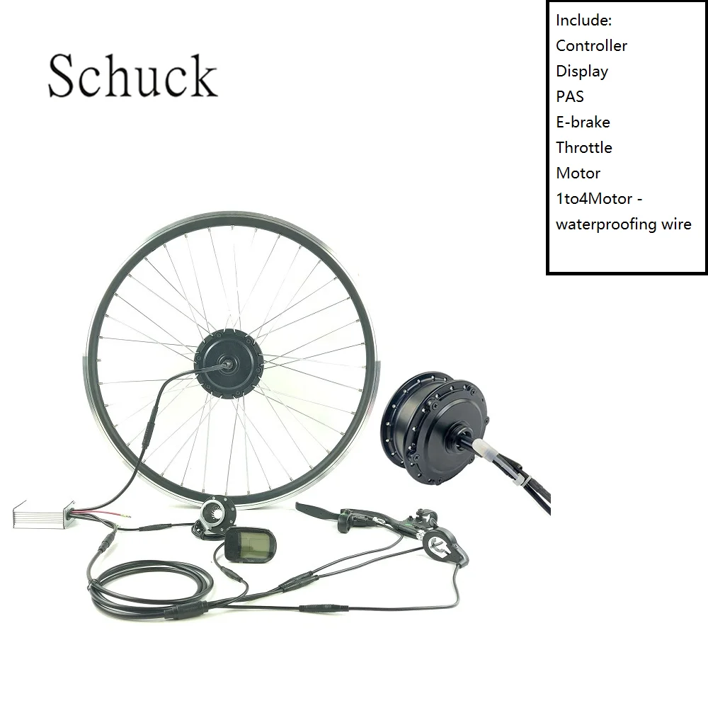 

E-Bike Kit Rear ROTATE Wheel motor With Display LCD5 36V350W Electric Bike Conversion waterproof ebike kit