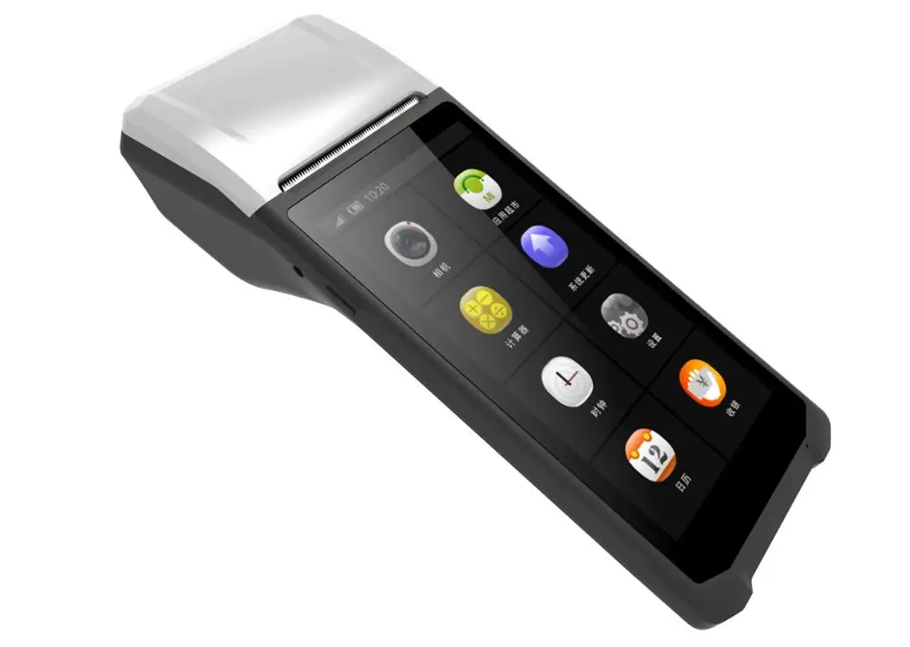 PDA Android Wifi POS терминал 1D сканер штрих кода считыватель принтера 58 мм Термальный