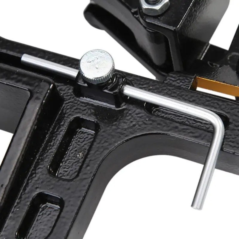 Алюминиевый ручной нож для кожи DIY G-clamp Leathercraft Edge Skiving Cutter экономичная Регулируемая машина для очистки овощей