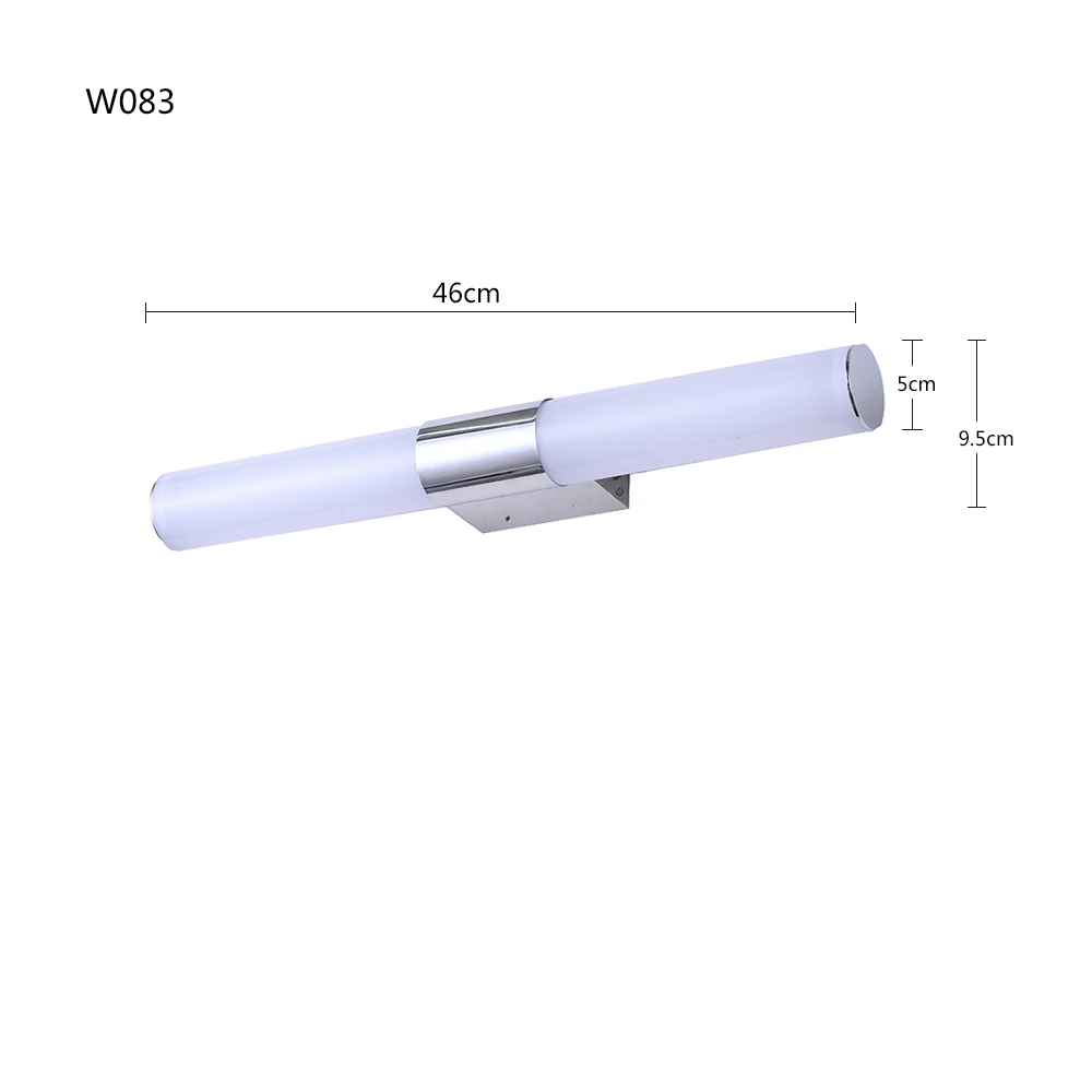 Светодиодный настенный светильник регулируемый макияж зеркала туалетный свет простой туалетный Ванная комната Кухня комната настенные бра огни тщеславие украшение - Испускаемый цвет: W083