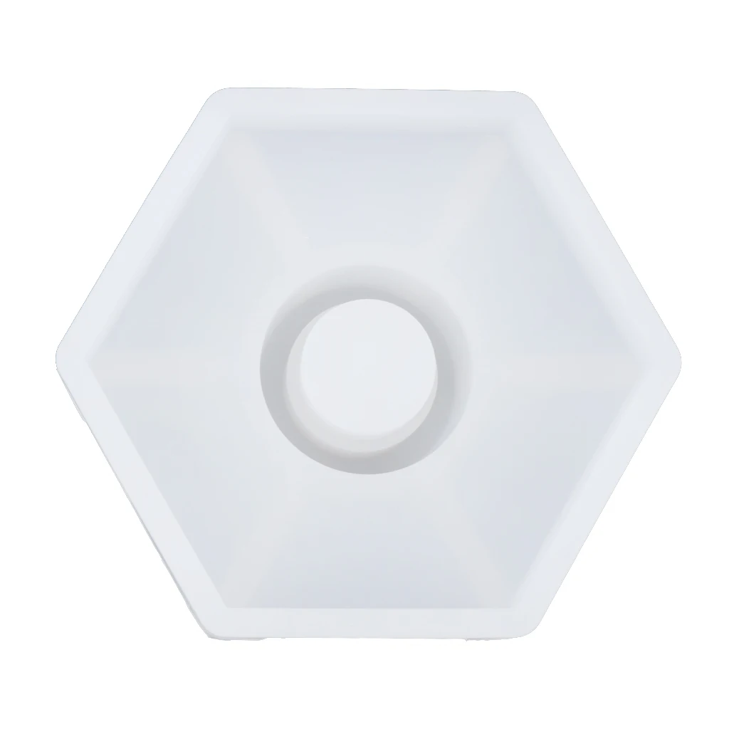 Hexagon Candlestick Candle Mold Silicone Mold for Resin Epoxy, Jewelry Making, Candle Wax, Homemade Soap