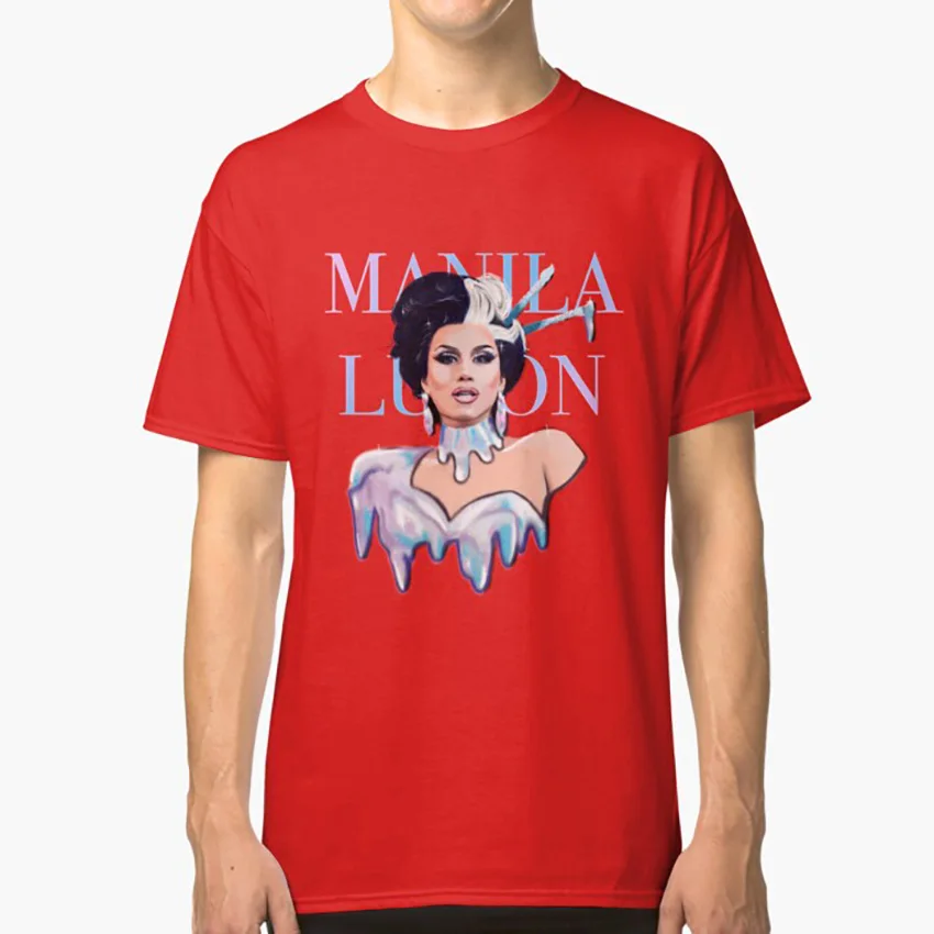 red Manila Luzon футболка manila luzon rupauls drag racing fanila rupaulsdragrace drag dragram rupaulsdragraceart - Цвет: red