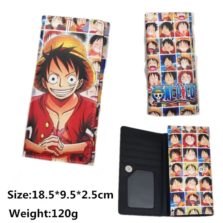 Аниме one piece Luffy кошелек женские милые сумки Зоро Чоппер Мультфильм кожаный портмоне с держателем карт подарок