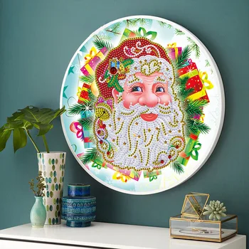 

Handmade Living Room Wall Art Craft Home Decor Hanging Unfinished 5D DIY With Frame Christmas Diamond Painting Bedroom Gift