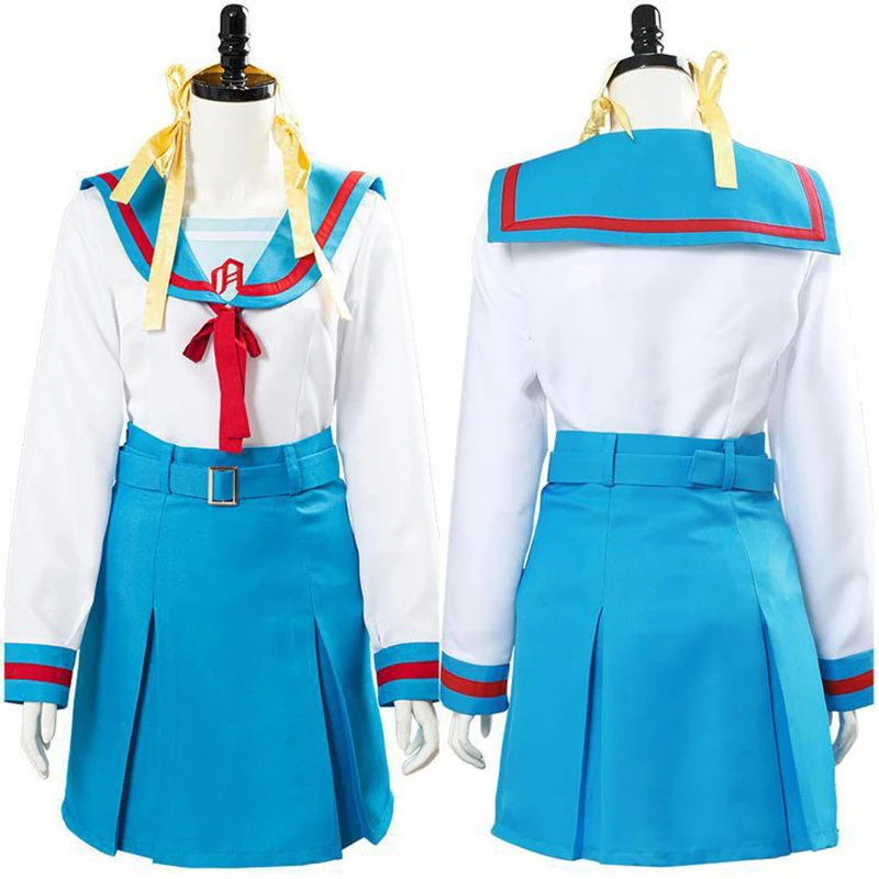 The Melancholy of Haruhi Suzumiya-Inspired Haruhi Suzumiya School Uniform Costume for Women (Unofficial)