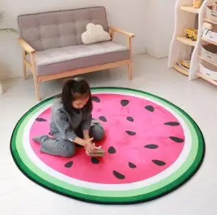 I-diameter -120cm Детский игровой коврик, развивающий коврик для ползания, простой коврик для малышей круглой формы, толстый детский коврик, аксессуары для детской комнаты BXX021 - Цвет: I-diameter -120cm