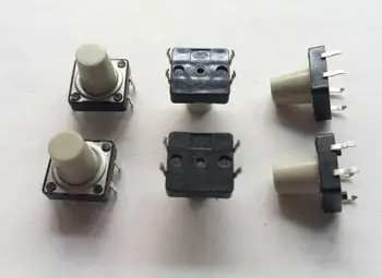 

China Brand 12*12*12 light touch switch waterproof and dustproof touch button 4 foot color grey 4 pin
