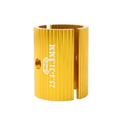 MUQZI Bike Handlebar Shim Adapter - Adjustable Aperture Reducer for MTB and Road Bicycle Bars (25.4To31.8mm Gold)