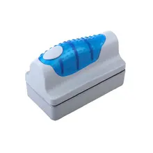 Mini Algae Scraper Window Cleaning Floating Curve Aquarium Magnetic Brush Magnets Brush Cleaner Aquarium Fish Tank Glass neje sz0051 1 aquarium fish tank magnetic cleaner plant algae floating scraper brush grey blue