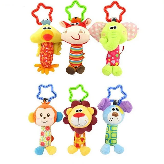 

Newborn Infant Baby Soft Toys Baby Rattle Tinkle Hand Bell For Tots Plush Mobiles In Baby Bed/Crib Stroller