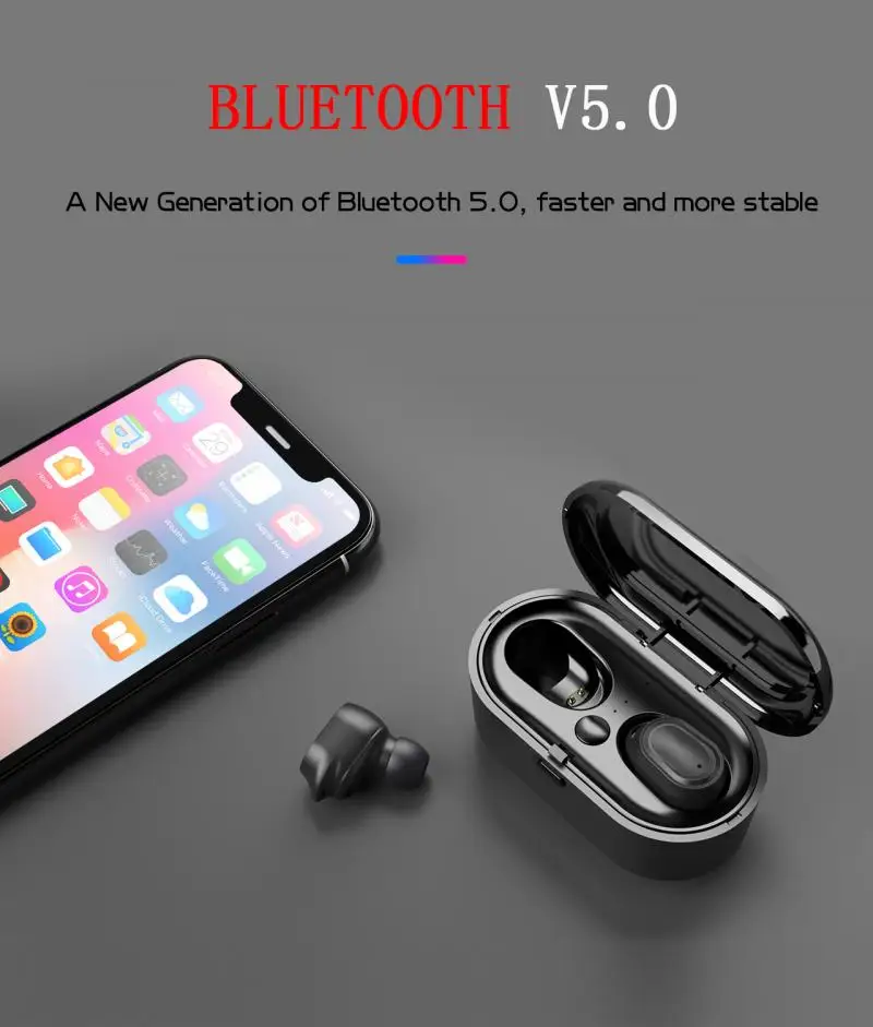 Новые беспроводные TWS True Bluetooth наушники мини 5,0 Близнецы стерео спортивные водонепроницаемые наушники-вкладыши гарнитура наушники Air-2