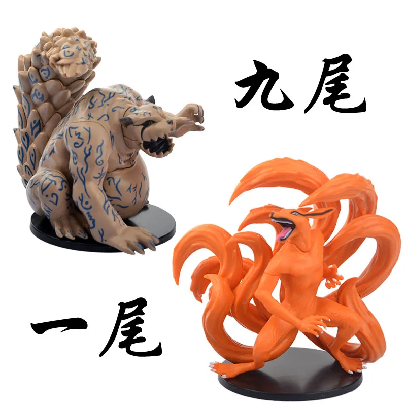 Bandai строительные фигурки 2 шт. Shuukaku Kurama настольное украшение ПВХ Модель