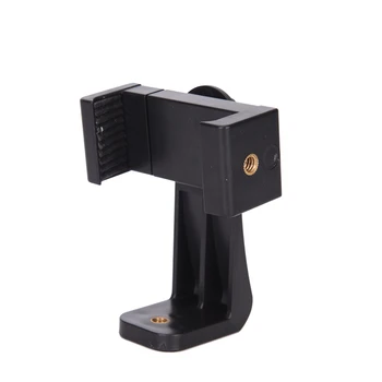 

Universal Black 1/4" Screw Head Smart Phone Stands Tripod Monopod Holder Clip Mount Clip 360 Degree Rotation 1pcs